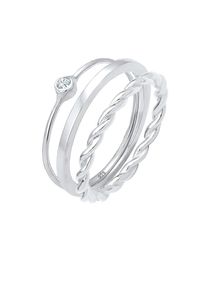 Elli, Damen Ring Set, Silber
