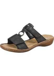 Rieker, Damen Slipper 'Sandalette', Schwarz