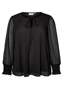 JUNAROSE, Damen Bluse, Schwarz