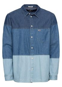 Tommy Jeans, Herren Hemden 'TJM DENIM BLOCK SHIRT', Blau