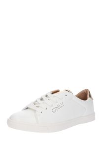 Only, Damen Sneaker 'Silja PU', Gold / Wei&szlig;