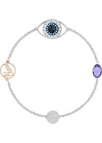 Swarovski, Damen Armband 'Eye 5421438', Hellblau / Rosegold / Helllila / Silber / Transparent