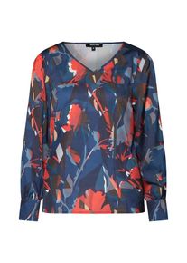 More & More MORE & MORE, Damen Bluse, Marine / Indigo / Rot