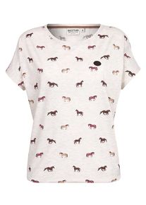 Naketano, Damen Shortsleeve 'Not in my Nature', Beige / Braun