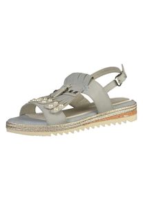 Marco Tozzi, Damen Sandalen, Beige / Grau