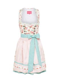 Krüger Dirndl Krüger Madl, Damen Dirndl mit Blumuster, Mischfarben / Rosa
