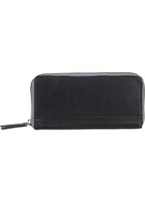 Esprit, Damen Portemonnaie 'Mara', Schwarz / Weiß