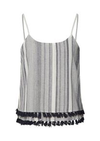New Look, Damen Top, Grau / Wei&szlig;