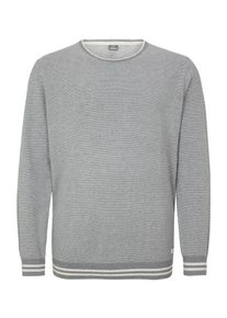 s.Oliver RED LABEL, Herren Pullover, Graumeliert / Wei&szlig;