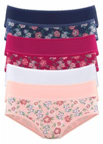 Petite Fleur, Damen Jazzpants (7 Stück), Navy / Rosa / Himbeer / Weiß