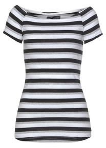 Arizona, Damen Shirt, Graumeliert / Schwarz / Weiß
