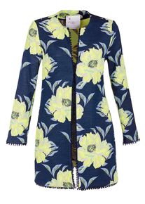All Yours, Damen Mantel, Hellblau / Dunkelblau / Gelb / Kiwi
