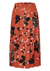 Selected Femme, Damen Rock, Pastelllila / Orange / Dunkelorange / Schwarz / Wei&szlig;