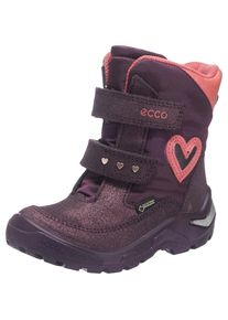 Ecco, Mädchen Winterstiefel, Brombeer / Lachs