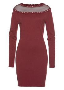 Melrose, Damen Kleid, Weinrot / Transparent