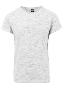Urban Classics, Herren Space Dye Turnup Tee, Grau / Wei&szlig;