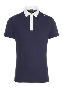 J. Lindeberg J.Lindeberg, Herren 'Henry Reg Lux Pique' Poloshirt, Navy / Weiß