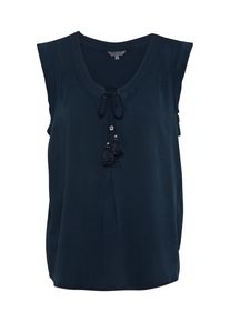 Review, Damen Shirt 'TURN UP CLASSIC', Dunkelblau