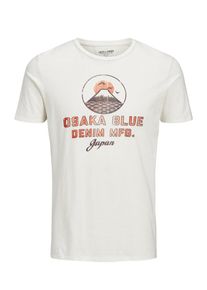 Jack & Jones JACK & JONES, Herren Print T-Shirt, Weiß