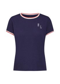 Polo Ralph Lauren, Damen Shirt 'RL SHRNK T-SHORT SLEEVE-KNIT', Blau