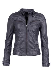 Maze, Damen Lederjacke 'Ryana', Taubenblau