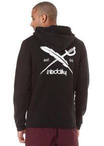 Iriedaily, Herren 'Back Flag' Kapuzenpullover, Schwarz