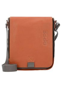 Bree, Herren Punch Umhängetasche Leder 21 cm, Cognac