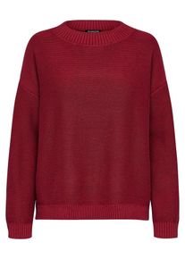 Selected Femme, Damen Strickpullover, Dunkelrot