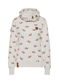 Naketano, Damen Pullover 'The gift', Hellbeige / Hellorange