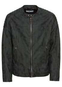 Esprit, Herren Jacke 'PU Biker', Schwarz