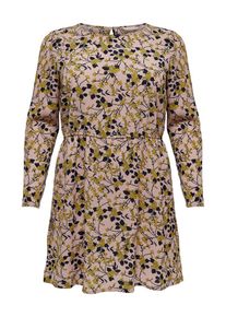 Only Carmakoma, Damen Kleid, Gold / Pastellpink / Schwarz