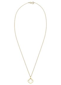 Elli Premium, Damen Halskette 'Kleeblatt', Gold