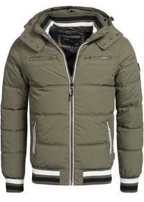 INDICODE JEANS, Herren Bomberjacke ' Marlon ', Oliv