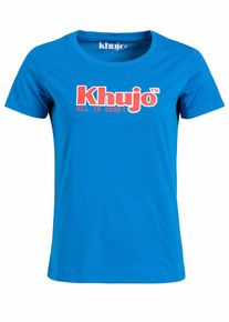 Khujo, Damen T-Shirt 'Brooke Logo', Blau