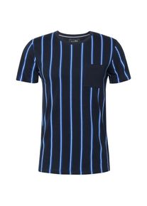 Tom Tailor Denim, Herren T-Shirt, Navy / Offwhite