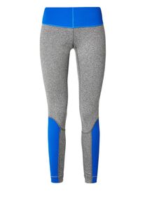 S.Oliver Active, Damen Trainings Tights, Himmelblau / Schwarzmeliert