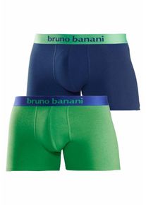Bruno Banani, Herren Boxer Short (2 St&uuml;ck), Navy / Gr&uuml;n
