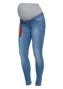 MAMALICIOUS, Damen Umstandsjeans, Blue Denim