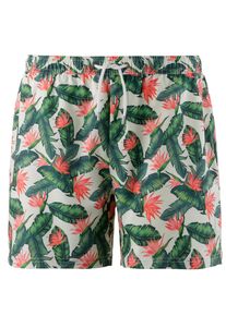 Maui Wowie, Herren Badeshorts, Grasgr&uuml;n / Koralle / Wei&szlig;