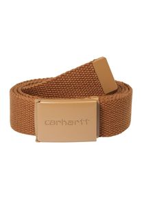 Carhartt Work In Progress Carhartt WIP, Herren G&uuml;rtel 'Clip Belt Tonal', Braun