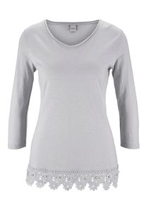 Heine, Damen Shirt 'Shirt', Hellgrau