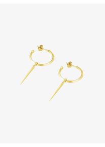 ID fine, Damen Spear Hoop Ohrringe, Gold