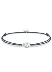 Thomas Sabo, Damen Armband 'Little Secret Totenkopf', Grau / Silber