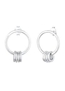 Elli, Damen Ohrringe 'Geo, Kreis', Silber