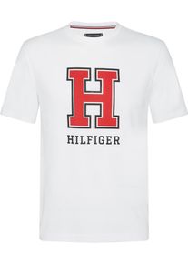 Tommy Hilfiger, Herren T-Shirt, Rot / Weiß