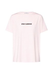 Pieces, Damen Shirt 'CARLA SS TEE D2D', Pink / Weiß