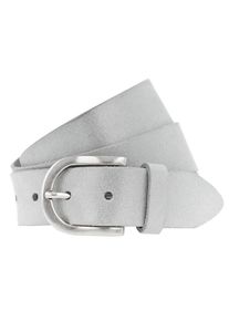 Tom Tailor, Damen Gürtel 'metallic print' 3.5cm, Silber