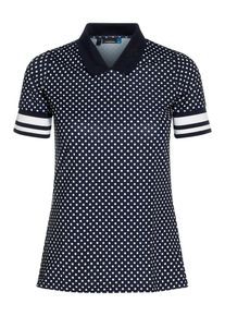 J. Lindeberg J.Lindeberg, Damen Poloshirt 'W Yonna', Navy / Wei&szlig;