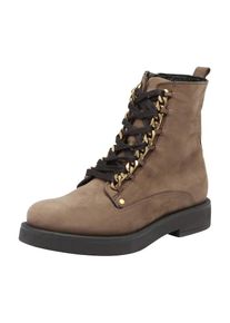 ABOUT YOU, Damen Schnürstiefeletten 'TAYLOR', Dunkelbeige