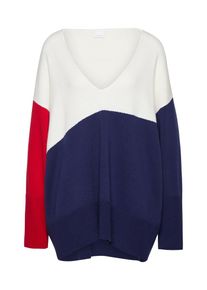 BOSS, Damen Pullover 'Iwarly', Blau / Wei&szlig;